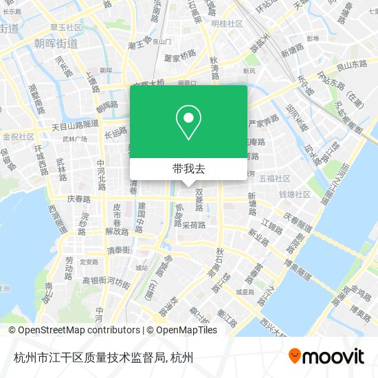 杭州市江干区质量技术监督局地图