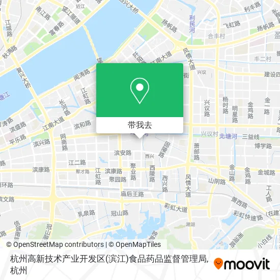 杭州高新技术产业开发区(滨江)食品药品监督管理局地图