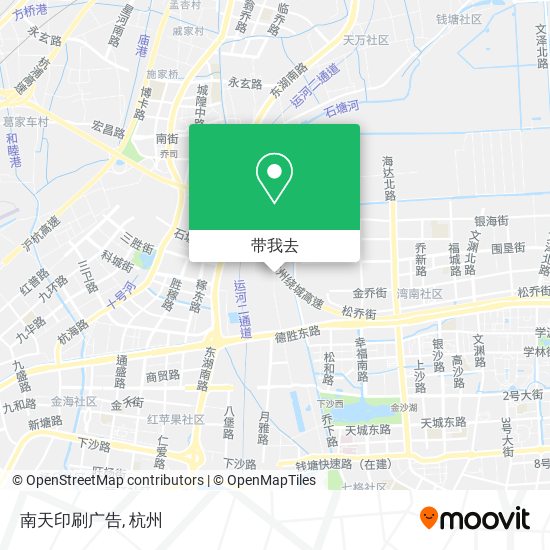 南天印刷广告地图