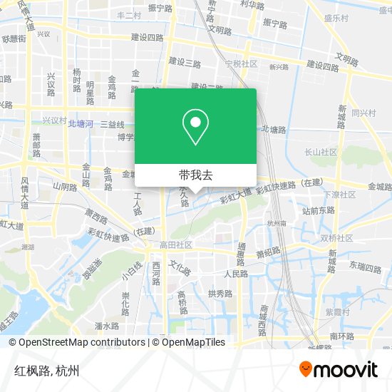 红枫路地图
