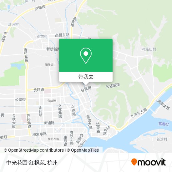 中光花园-红枫苑地图
