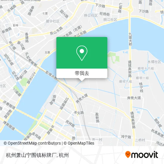 杭州萧山宁围镇标牌厂地图