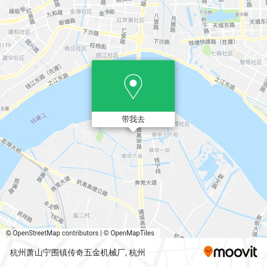 杭州萧山宁围镇传奇五金机械厂地图