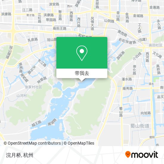 浣月桥地图
