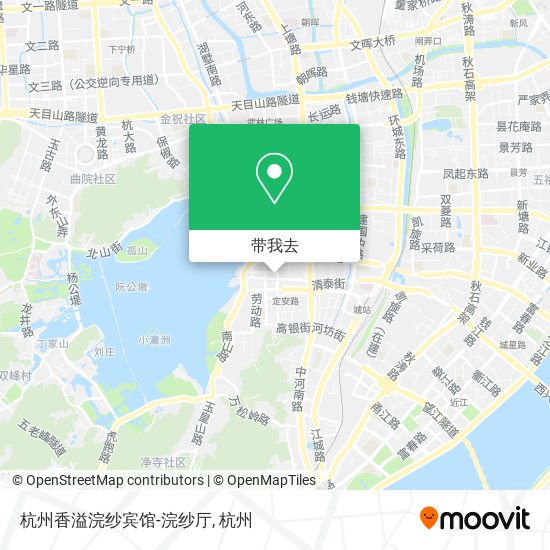 杭州香溢浣纱宾馆-浣纱厅地图