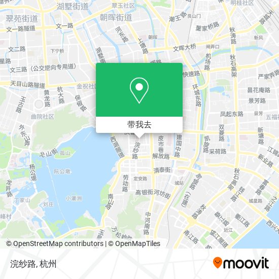 浣纱路地图
