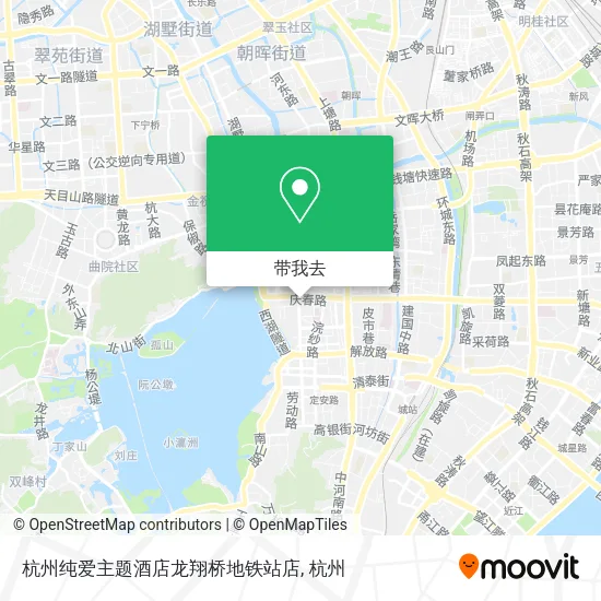 杭州纯爱主题酒店龙翔桥地铁站店地图
