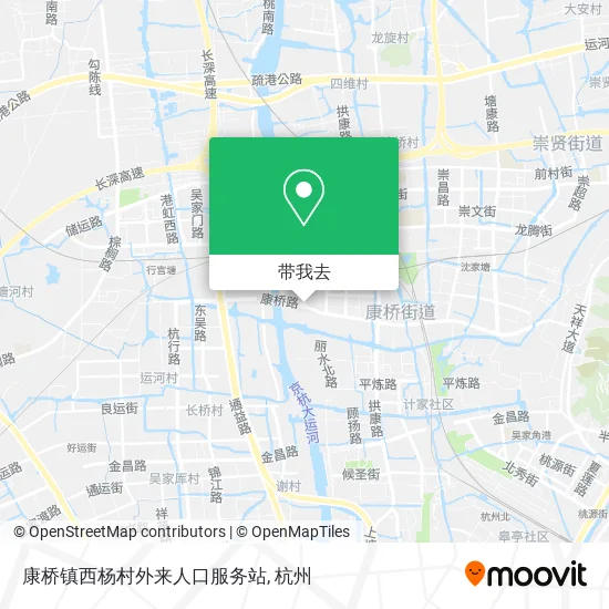 康桥镇西杨村外来人口服务站地图