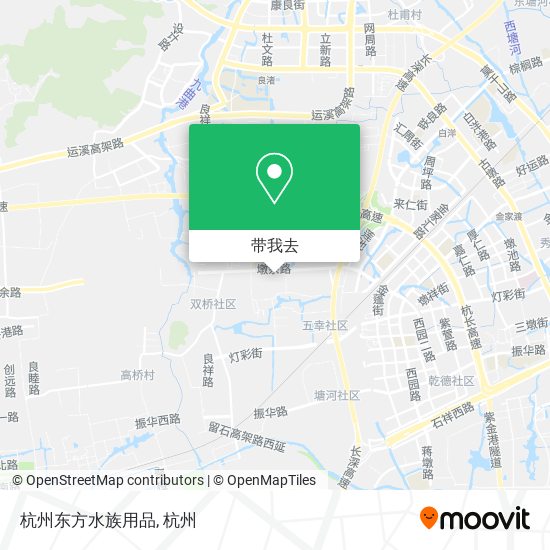 杭州东方水族用品地图