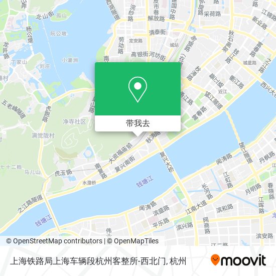 上海铁路局上海车辆段杭州客整所-西北门地图