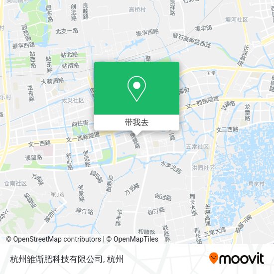 杭州雏渐肥科技有限公司地图