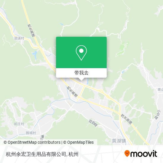 杭州余宏卫生用品有限公司地图