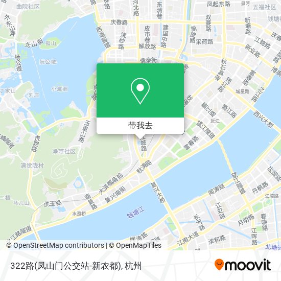 322路(凤山门公交站-新农都)地图