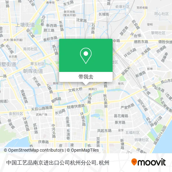 中国工艺品南京进出口公司杭州分公司地图