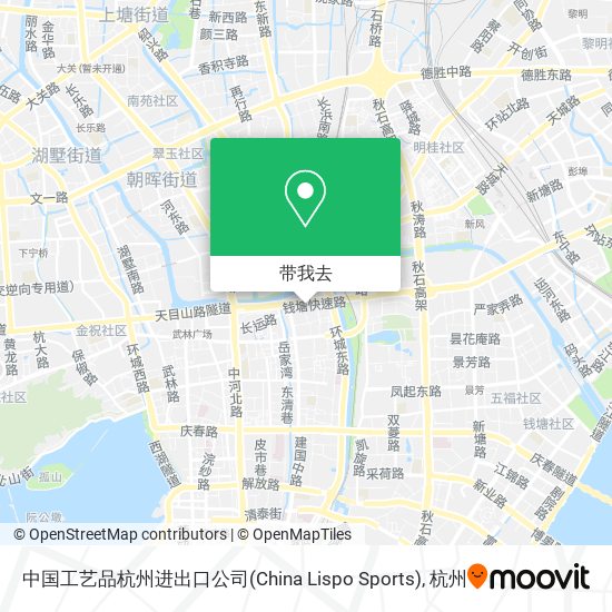 中国工艺品杭州进出口公司(China Lispo Sports)地图