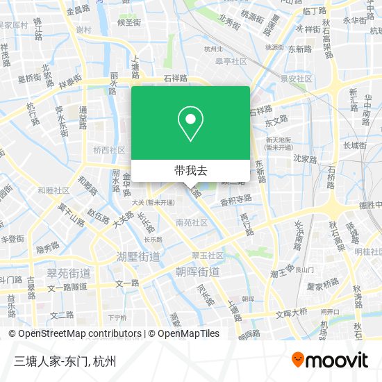 三塘人家-东门地图
