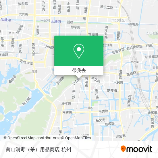 萧山消毒（杀）用品商店地图