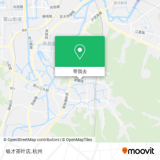 银才茶叶店地图