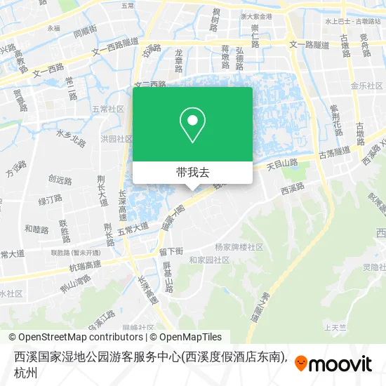 西溪国家湿地公园游客服务中心(西溪度假酒店东南)地图