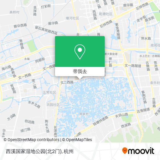 西溪国家湿地公园(北2门)地图