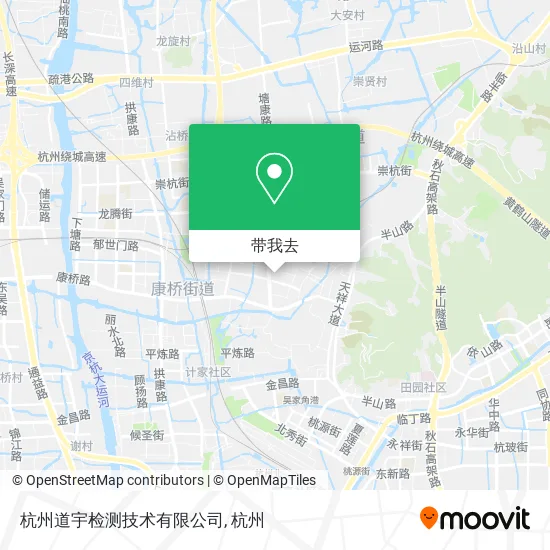 杭州道宇检测技术有限公司地图