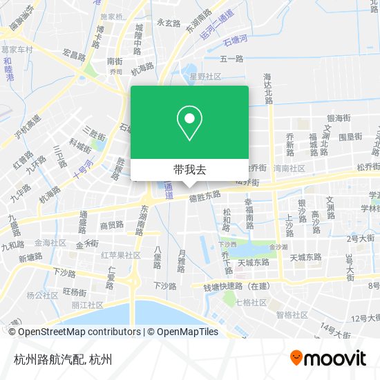 杭州路航汽配地图