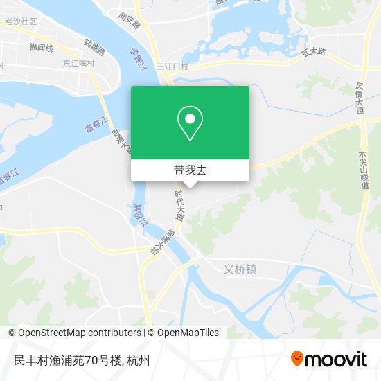 民丰村渔浦苑70号楼地图