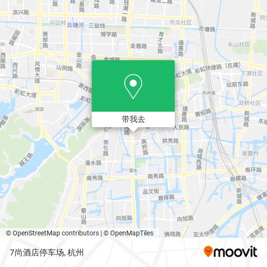 7尚酒店停车场地图