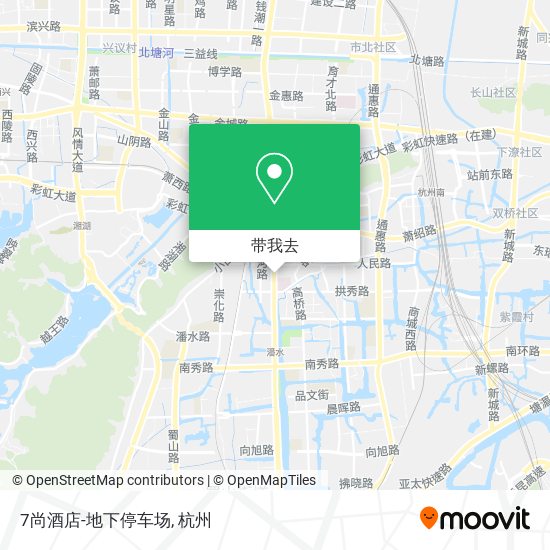 7尚酒店-地下停车场地图
