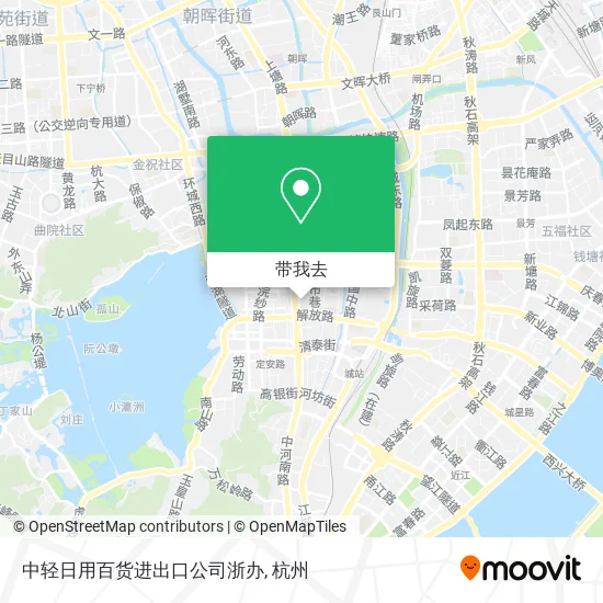 中轻日用百货进出口公司浙办地图