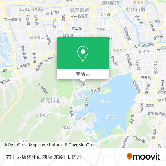布丁酒店杭州西湖店-东南门地图