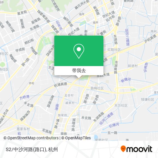 S2/中沙河路(路口)地图
