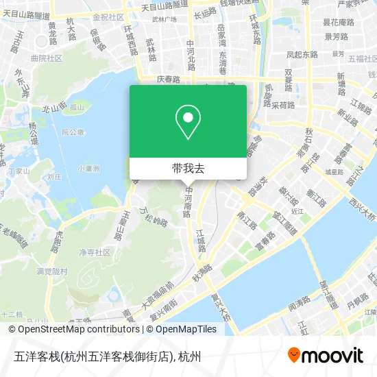 五洋客栈(杭州五洋客栈御街店)地图