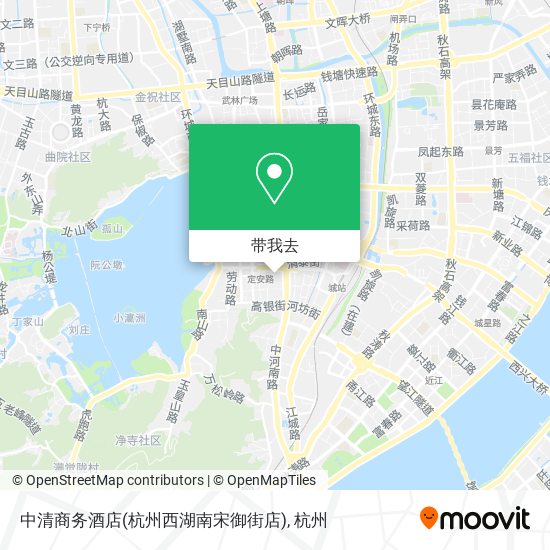 中清商务酒店(杭州西湖南宋御街店)地图