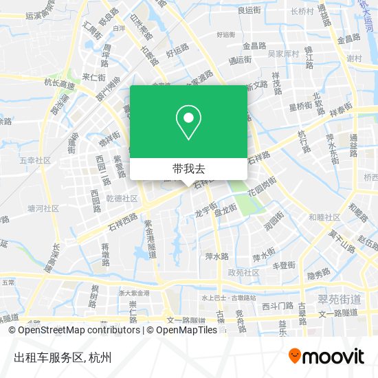 出租车服务区地图