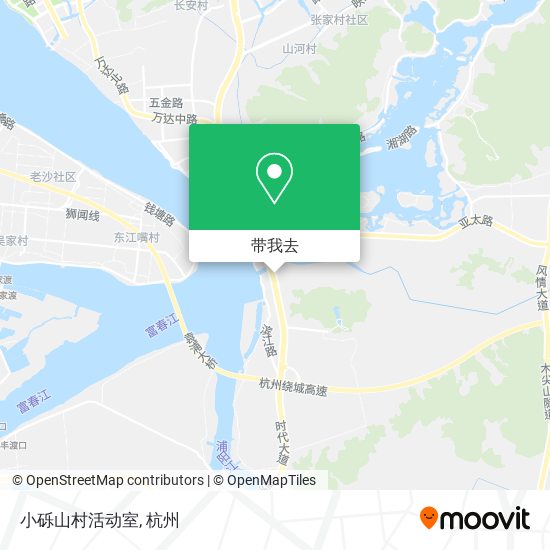 小砾山村活动室地图