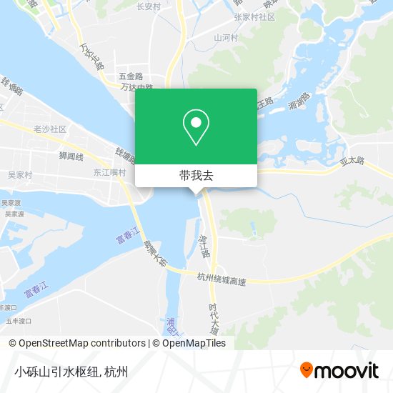 小砾山引水枢纽地图