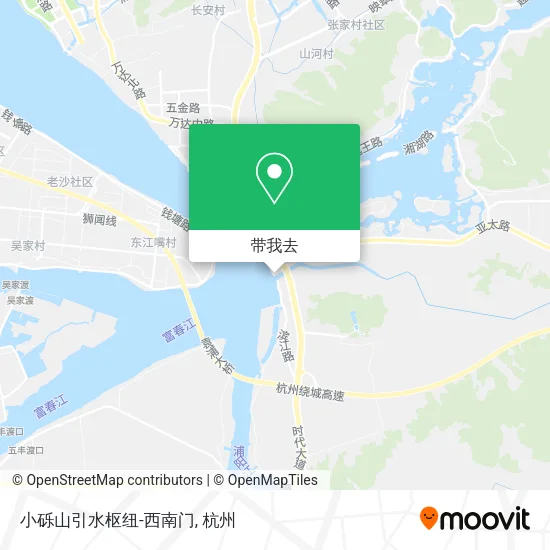 小砾山引水枢纽-西南门地图