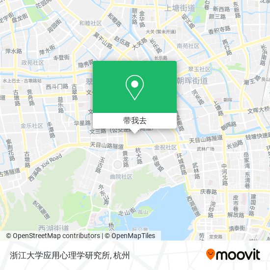 浙江大学应用心理学研究所地图