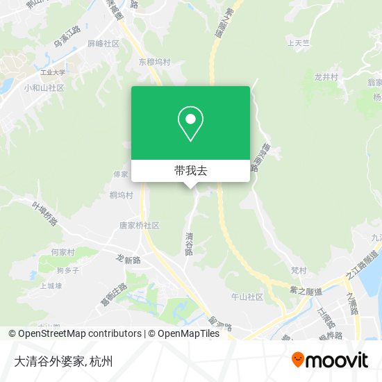 大清谷外婆家地图