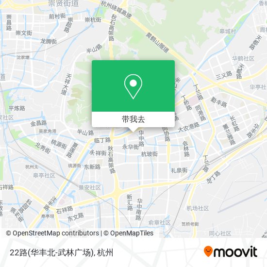 22路(华丰北-武林广场)地图