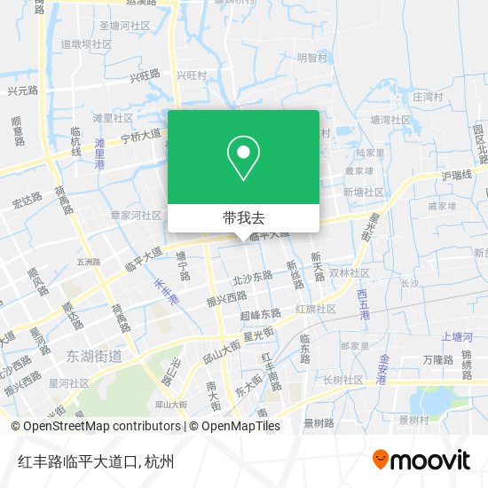 红丰路临平大道口地图