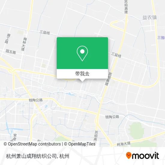杭州萧山成翔纺织公司地图