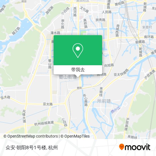 众安·朝阳8号1号楼地图