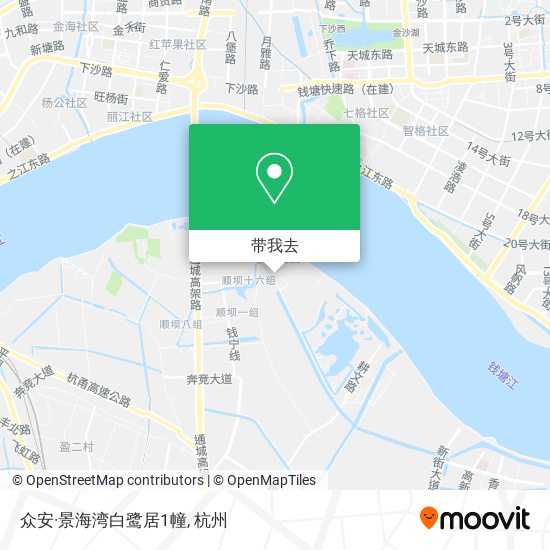 众安·景海湾白鹭居1幢地图