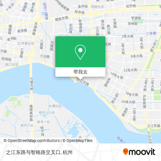 之江东路与智格路交叉口地图