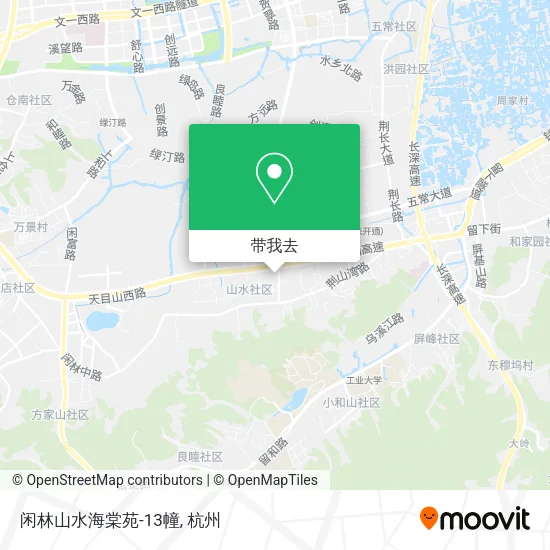 闲林山水海棠苑-13幢地图