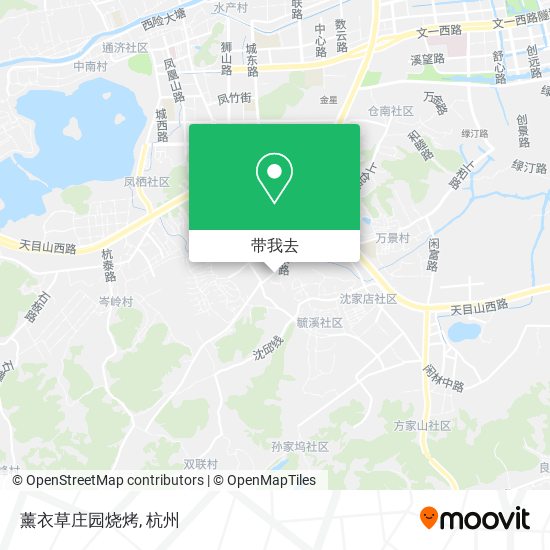 薰衣草庄园烧烤地图