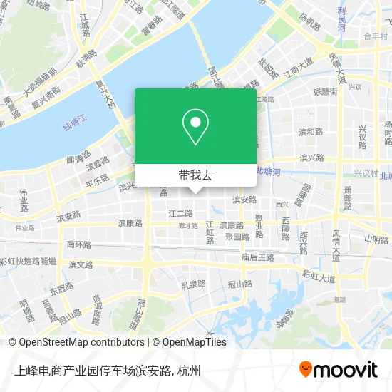 上峰电商产业园停车场滨安路地图
