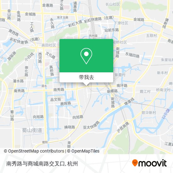 南秀路与商城南路交叉口地图